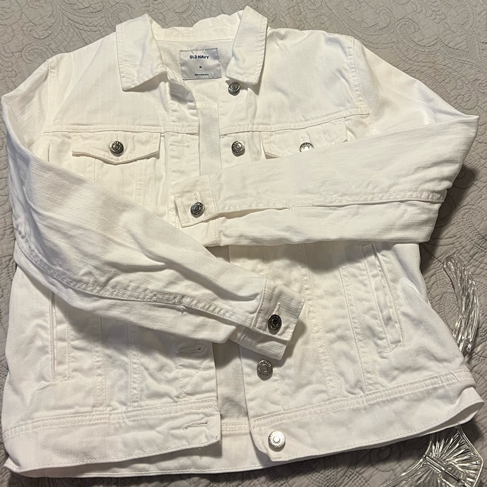 White Old Navy Jean Jacket